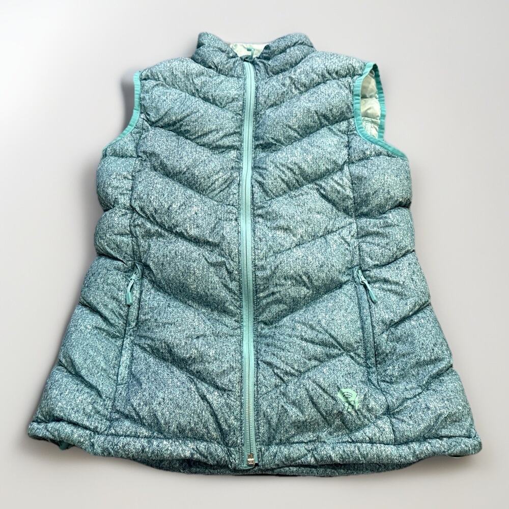 Mountain Hardwear Womens Turquoise Q-Shield 650 Duck Down Puffer Full Zip Vest S